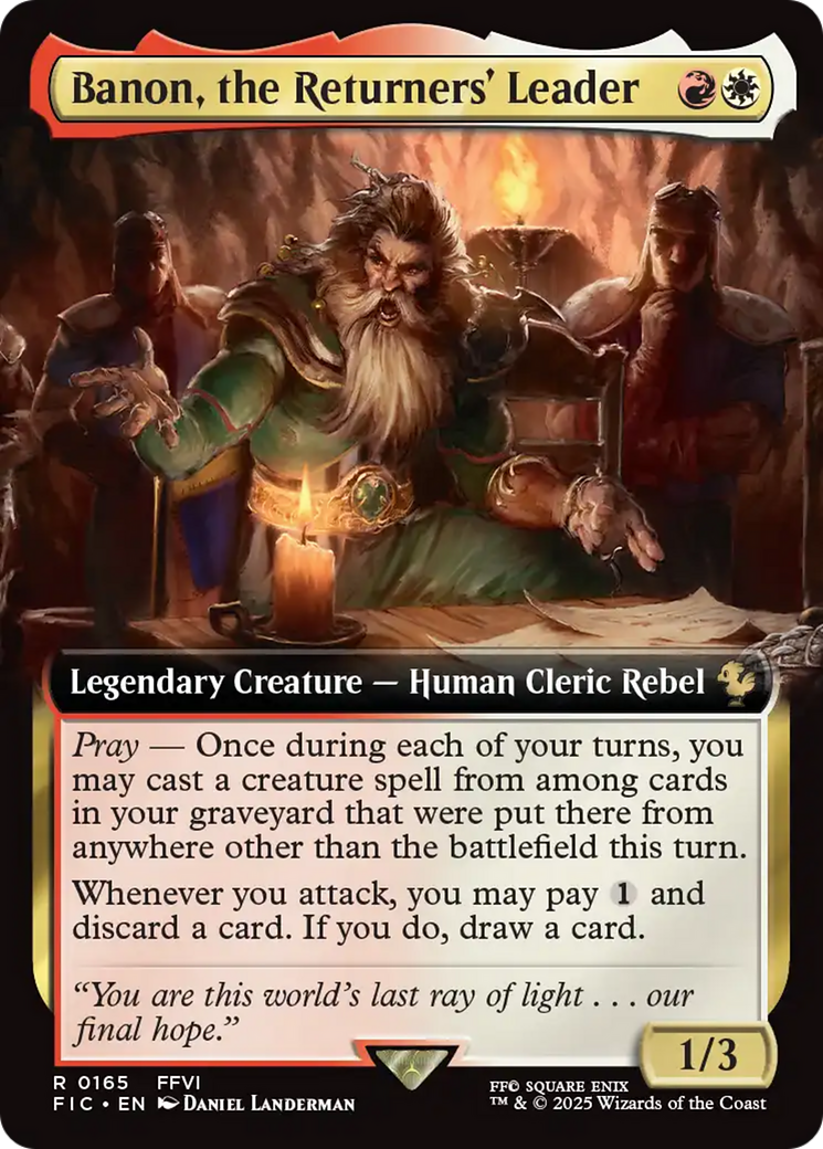 Banon, the Returners' Leader (Extended Art) [FINAL FANTASY Commander] | The Time Vault CA