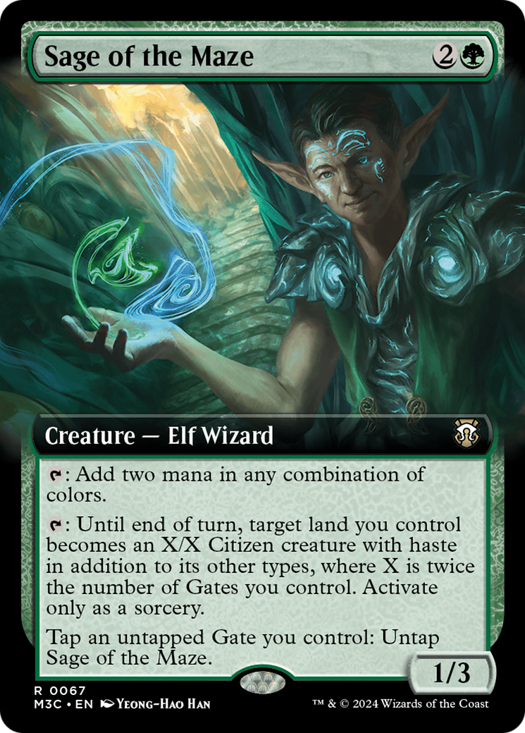 Sage of the Maze (Extended Art) [Modern Horizons 3 Commander] | The Time Vault CA