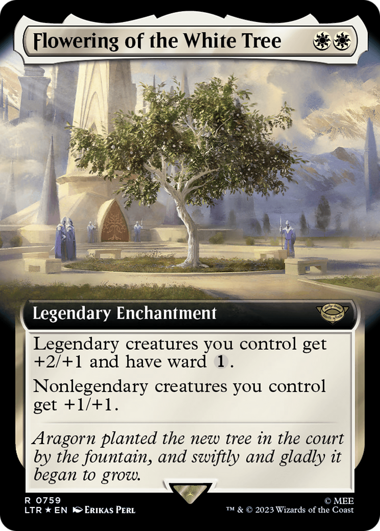 Flowering of the White Tree (Extended Art) (Surge Foil) [The Lord of the Rings: Tales of Middle-Earth] | The Time Vault CA