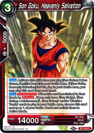 Son Goku, Heavenly Salvation (BT7-004) [Assault of the Saiyans] | The Time Vault CA