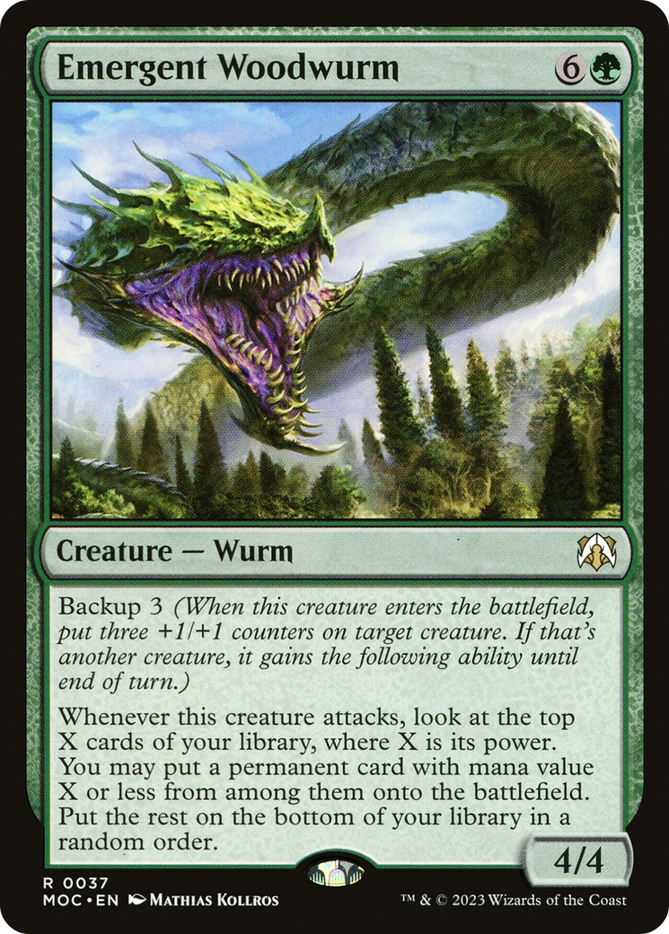 Emergent Woodwurm [March of the Machine Commander] | The Time Vault CA