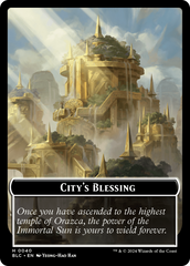 Hamster // City's Blessing Double-Sided Token [Bloomburrow Commander Tokens] | The Time Vault CA