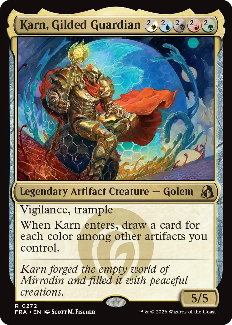 Karn, Gilded Guardian [Reality Fracture] | The Time Vault CA