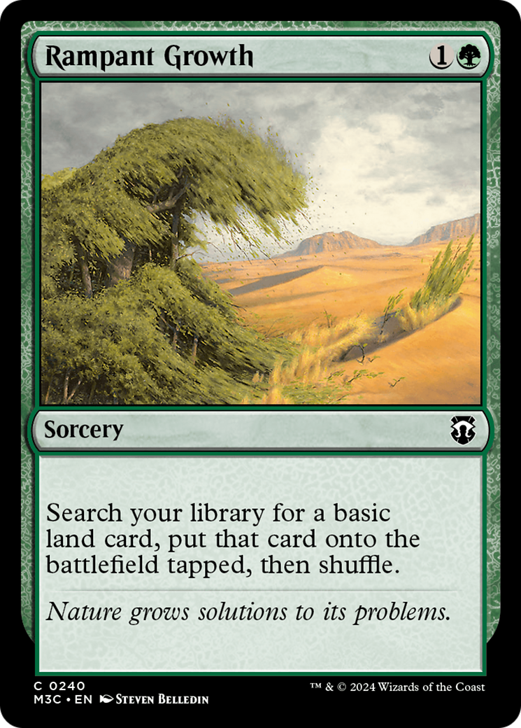 Rampant Growth (Ripple Foil) [Modern Horizons 3 Commander] | The Time Vault CA