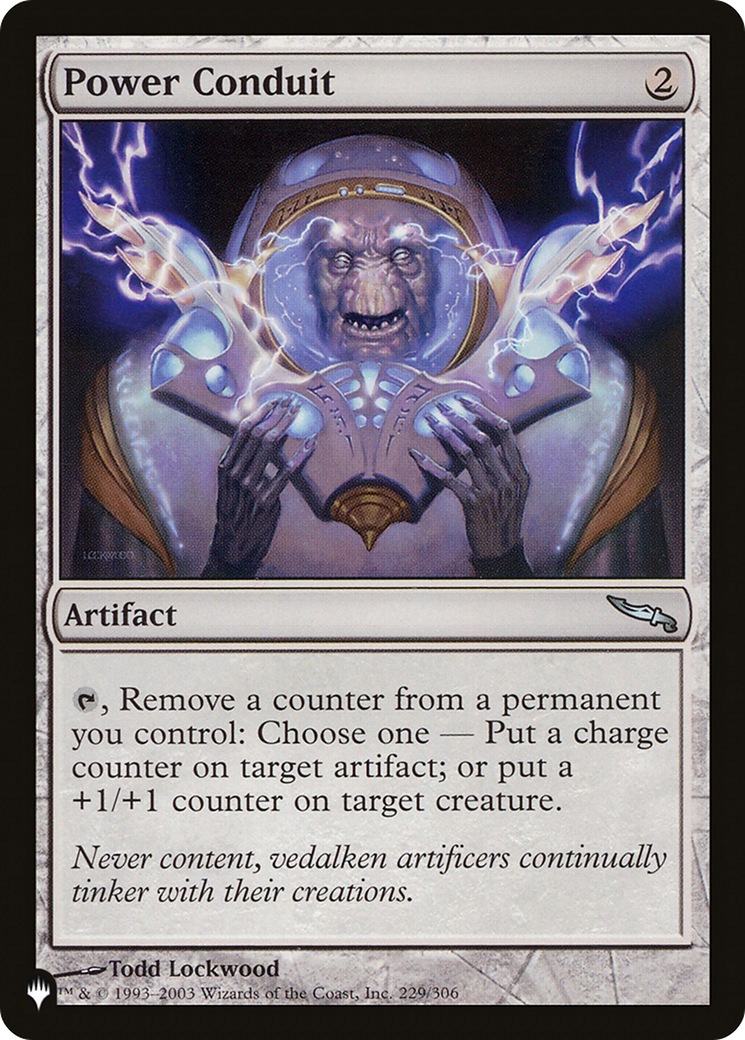 Power Conduit [The List] | The Time Vault CA