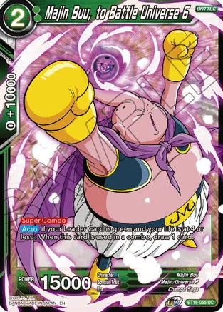 Majin Buu, to Battle Universe 6 (BT16-055) [Realm of the Gods] | The Time Vault CA