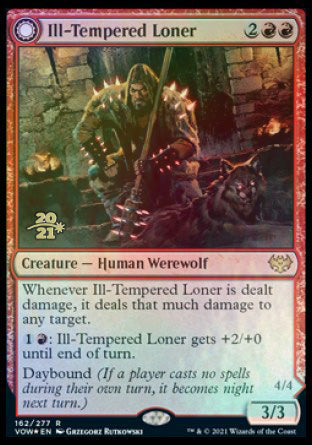 Ill-Tempered Loner // Howlpack Avenger [Innistrad: Crimson Vow Prerelease Promos] | The Time Vault CA