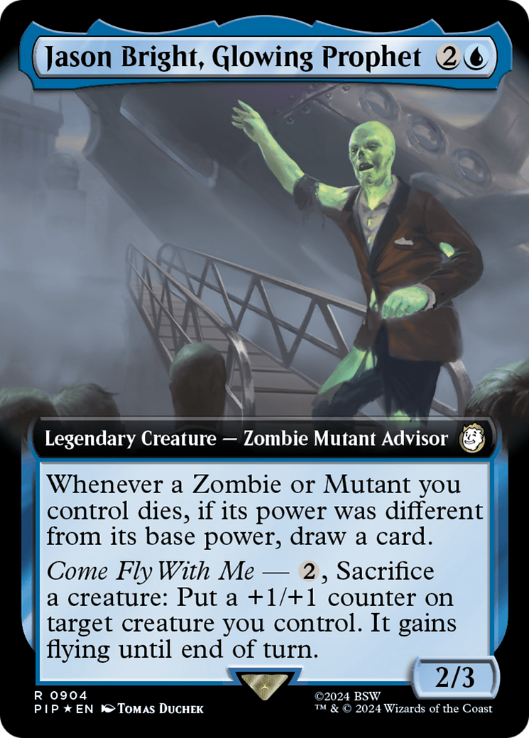 Jason Bright, Glowing Prophet (Extended Art) (Surge Foil) [Fallout] | The Time Vault CA