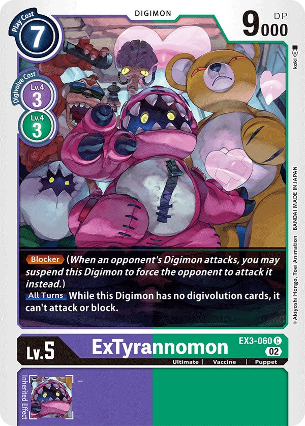 ExTyrannomon [EX3-060] [Draconic Roar] | The Time Vault CA