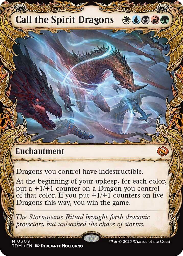 Call the Spirit Dragons (Showcase) [Tarkir: Dragonstorm] | The Time Vault CA