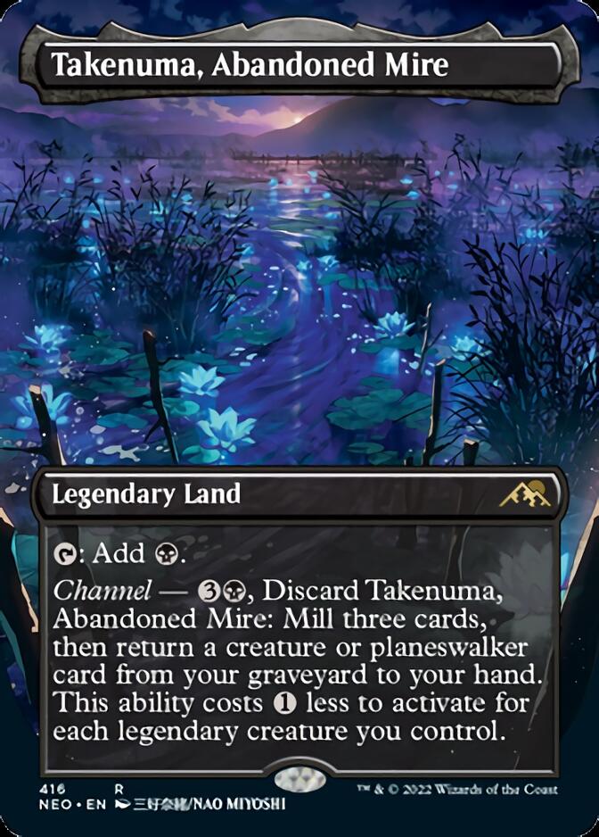 Takenuma, Abandoned Mire (Borderless Alternate Art) [Kamigawa: Neon Dynasty] | The Time Vault CA