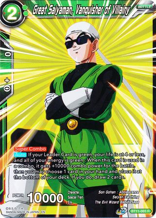 Great Saiyaman, Vanquisher of Villainy (BT11-065) [Vermilion Bloodline 2nd Edition] | The Time Vault CA