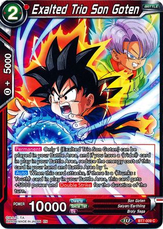 Exalted Trio Son Goten (BT7-009) [Assault of the Saiyans] | The Time Vault CA
