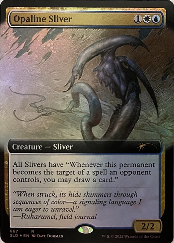 Opaline Sliver (Extended Art) [Secret Lair Drop Promos] | The Time Vault CA