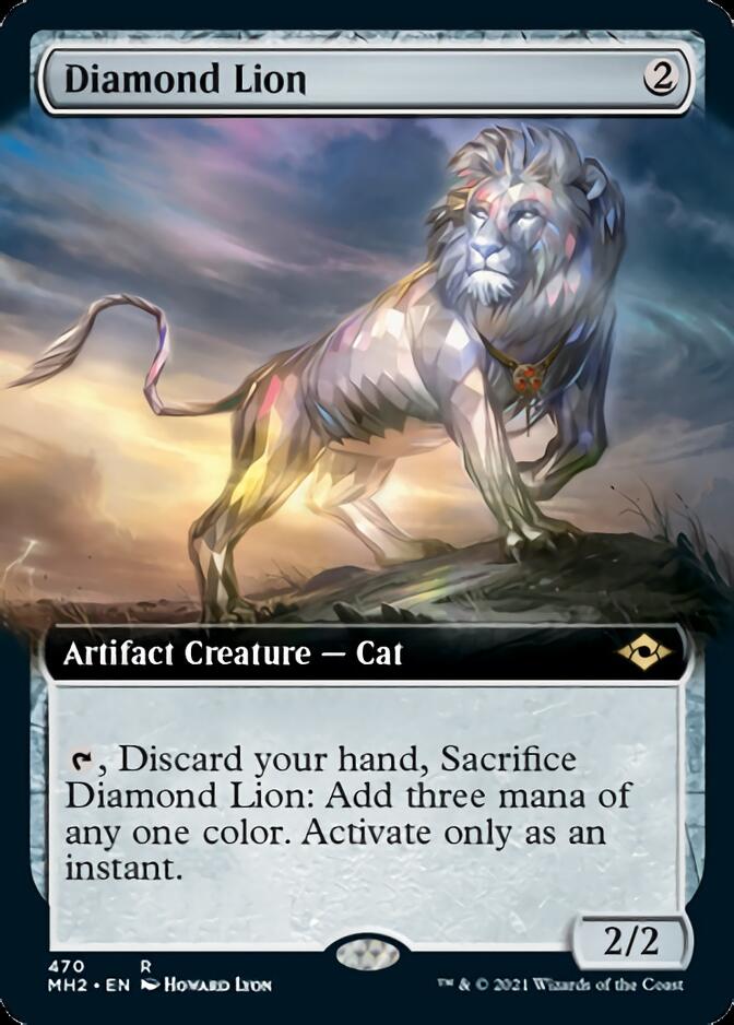 Diamond Lion (Extended Art) [Modern Horizons 2] | The Time Vault CA