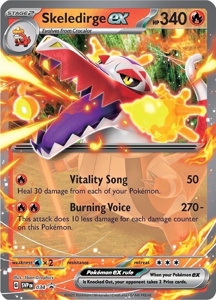 Skeledirge ex (034) [Scarlet & Violet: Black Star Promos] | The Time Vault CA