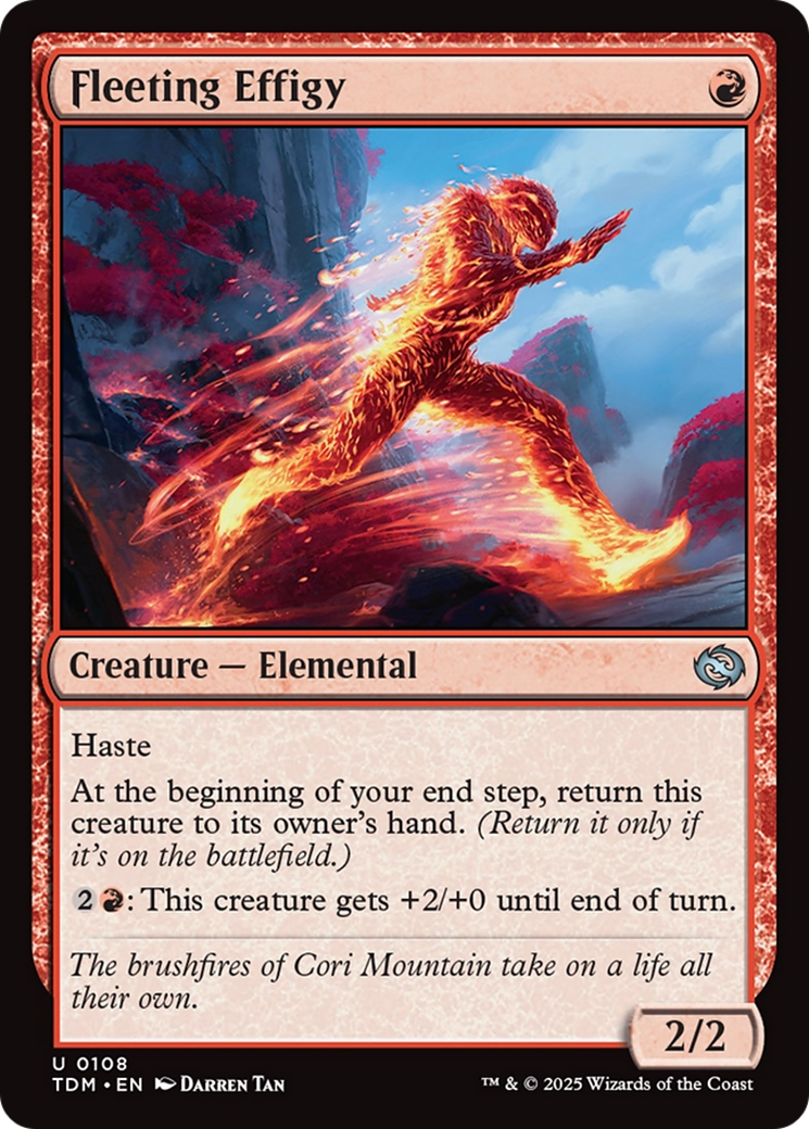 Fleeting Effigy [Tarkir: Dragonstorm] | The Time Vault CA