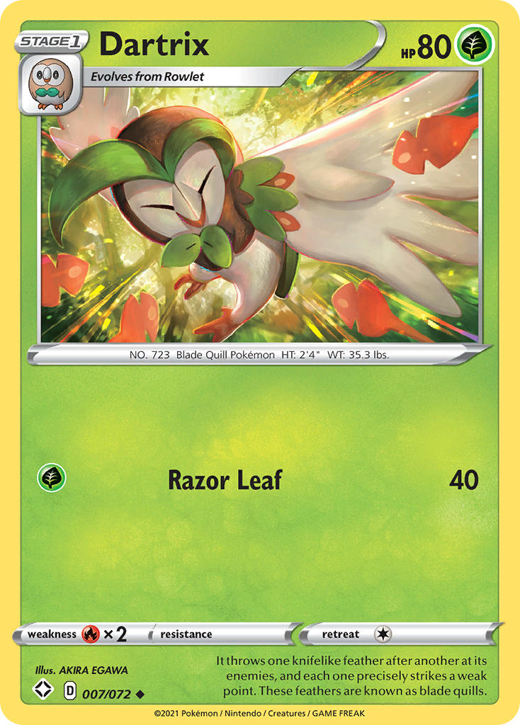 Dartrix (007/072) [Sword & Shield: Shining Fates] | The Time Vault CA
