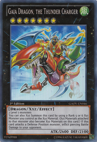 Gaia Dragon, the Thunder Charger [GAOV-EN046] Super Rare | The Time Vault CA