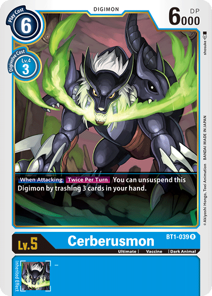 Cerberusmon [BT1-039] [Release Special Booster Ver.1.0] | The Time Vault CA