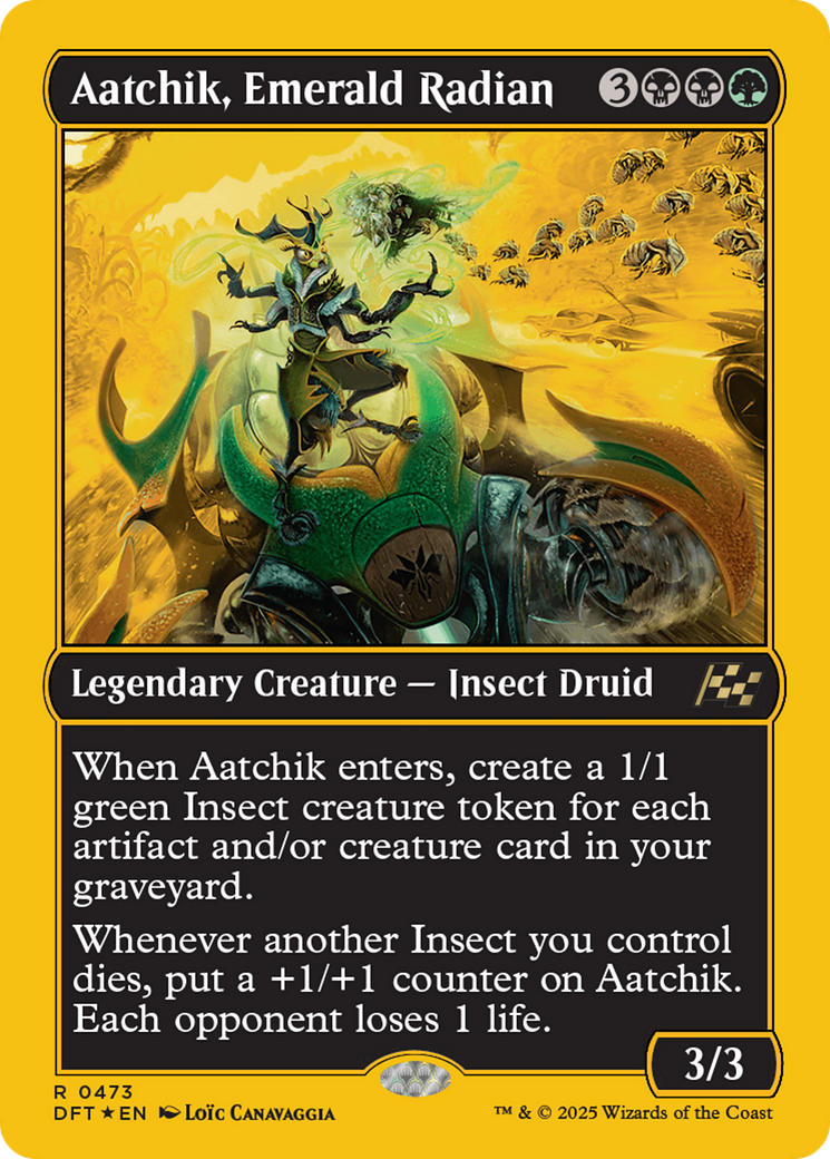 Aatchik, Emerald Radian (First-Place Foil) [Aetherdrift] | The Time Vault CA