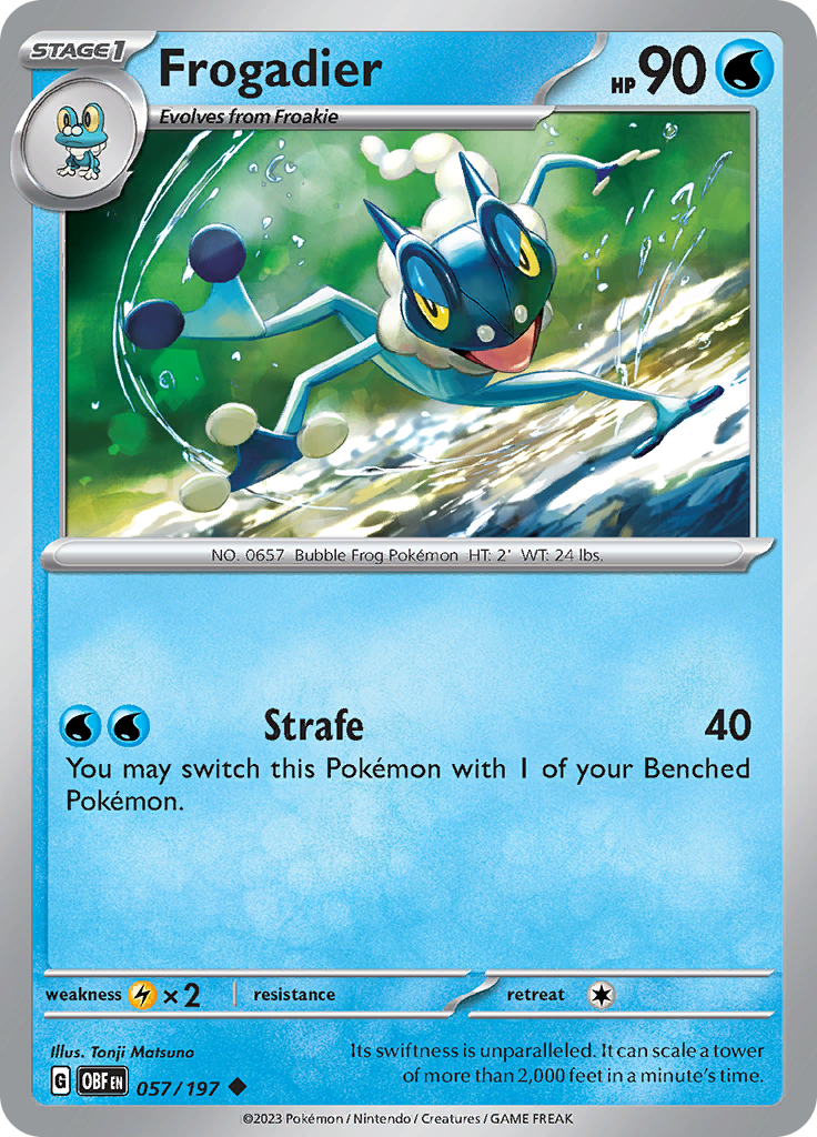 Frogadier (057/197) [Scarlet & Violet: Obsidian Flames] | The Time Vault CA