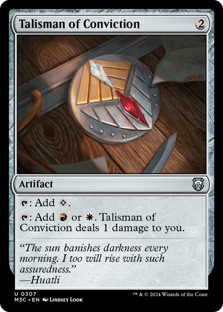 Talisman of Conviction [Modern Horizons 3 Commander] | The Time Vault CA