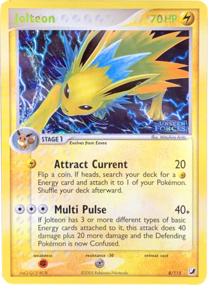 Jolteon (8/115) (Stamped) [EX: Unseen Forces] | The Time Vault CA