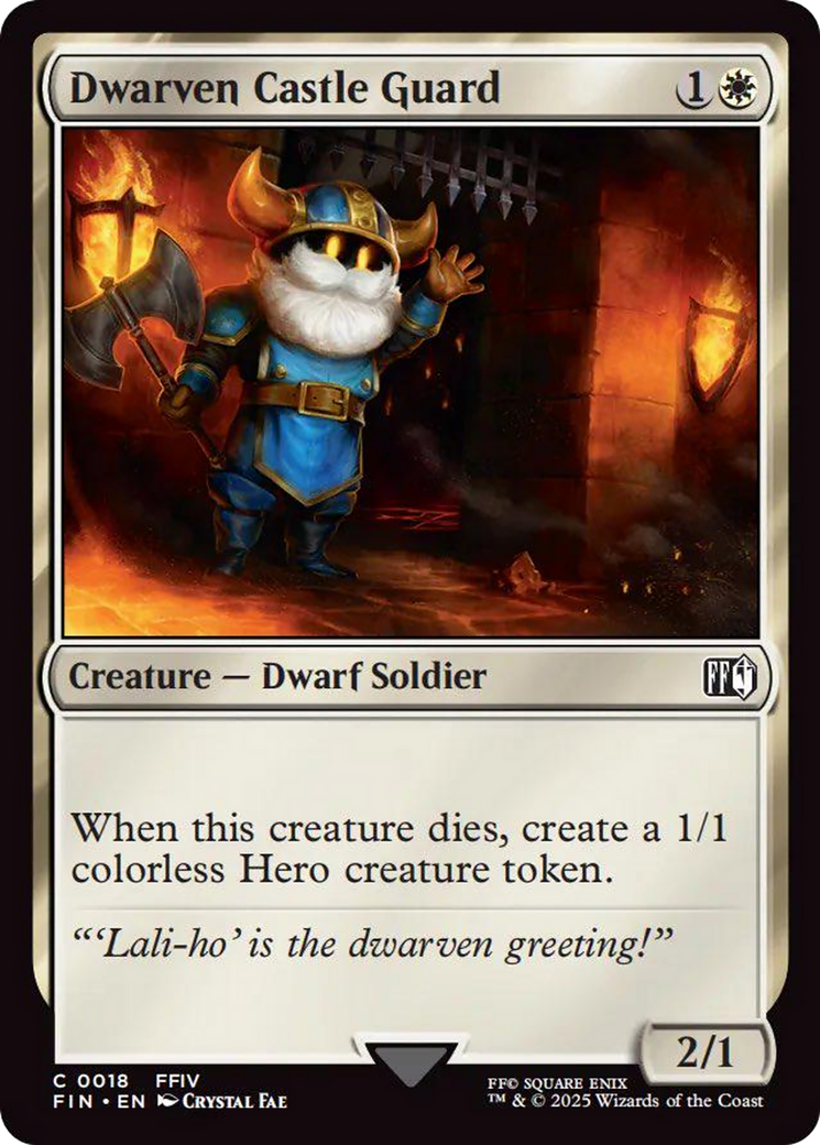 Dwarven Castle Guard [FINAL FANTASY] | The Time Vault CA
