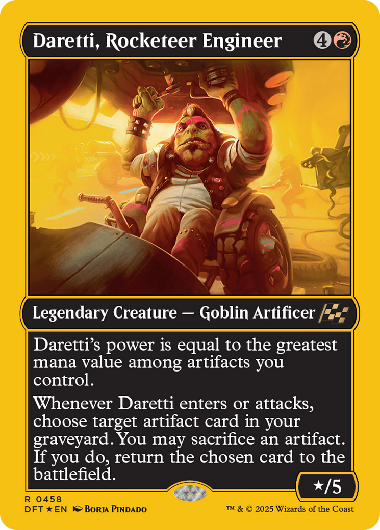 Daretti, Rocketeer Engineer (First-Place Foil) [Aetherdrift] | The Time Vault CA