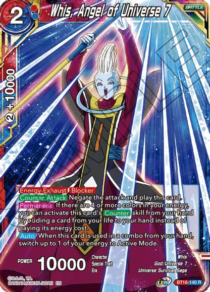 Whis, Angel of Universe 7 (BT16-140) [Realm of the Gods] | The Time Vault CA