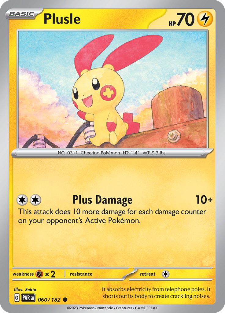 Plusle (060/182) [Scarlet & Violet: Paradox Rift] | The Time Vault CA