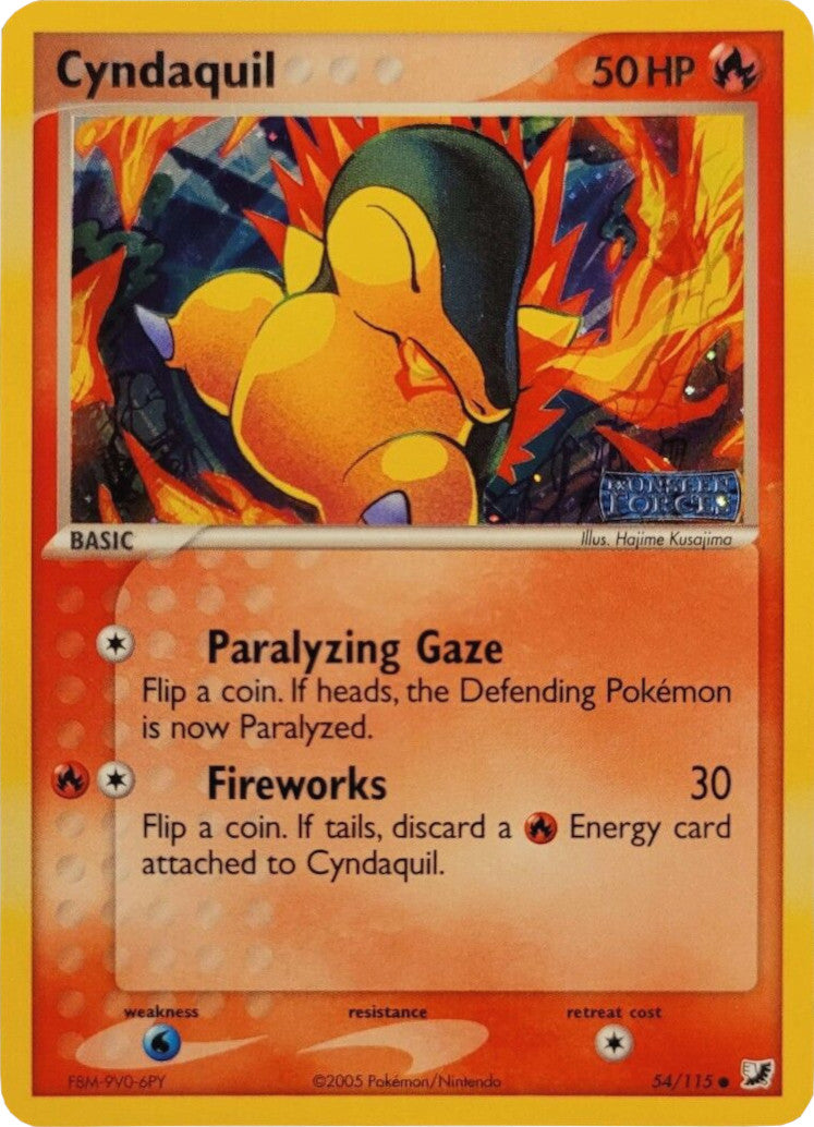 Cyndaquil (54/115) (Stamped) [EX: Unseen Forces] | The Time Vault CA