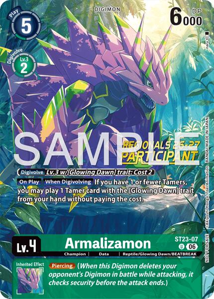 Armalizamon [ST23-07] (Regionals 26-27 Season 2 Participant) [Starter Deck: Beatbreak] | The Time Vault CA