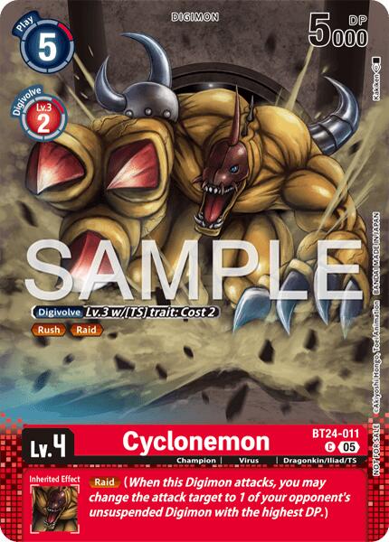 Cyclonemon [BT24-011] (Event Pack 10) [Time Stranger] | The Time Vault CA