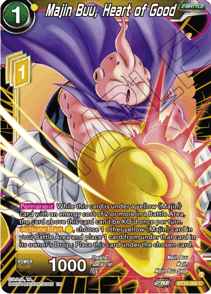 Majin Buu, Heart of Good (BT20-092) [Power Absorbed] | The Time Vault CA