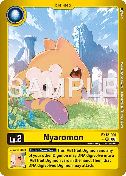 Nyaromon [EX12-001] (Limited Foil) [Digital World Shambala] | The Time Vault CA