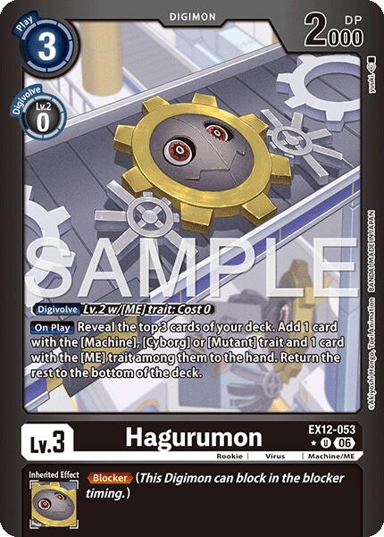 Hagurumon [EX12-053] (Limited Foil) [Digital World Shambala] | The Time Vault CA