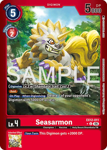 Seasarmon [EX12-011] (Limited Foil) [Digital World Shambala] | The Time Vault CA