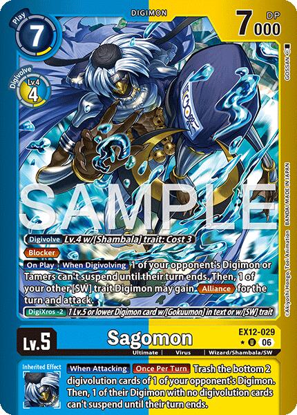Sagomon [EX12-029] (Limited Foil) [Digital World Shambala] | The Time Vault CA