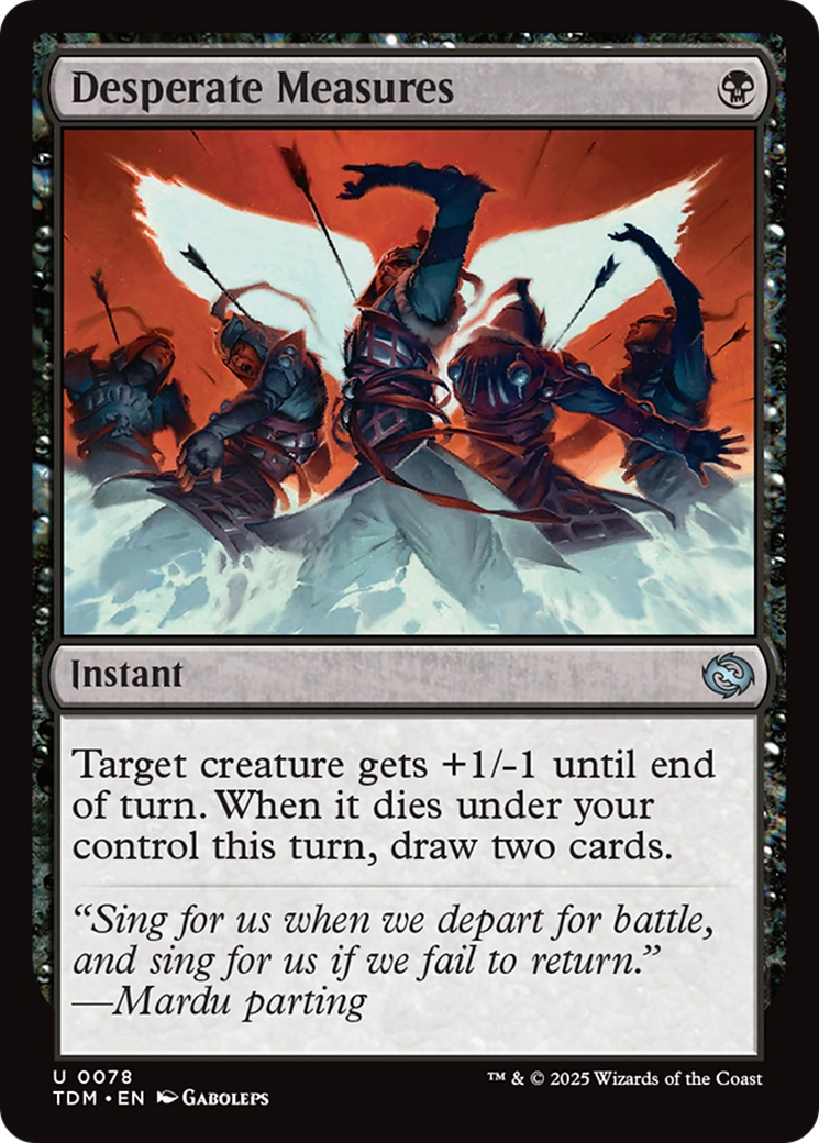 Desperate Measures [Tarkir: Dragonstorm] | The Time Vault CA
