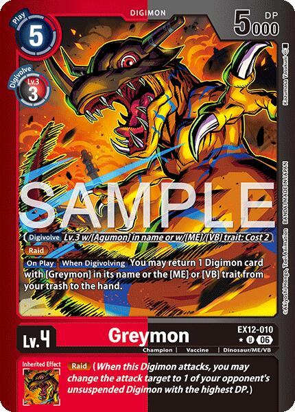 Greymon [EX12-010] (Limited Foil) [Digital World Shambala] | The Time Vault CA