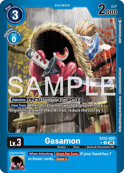 Gasamon [EX12-020] (Limited Foil) [Digital World Shambala] | The Time Vault CA