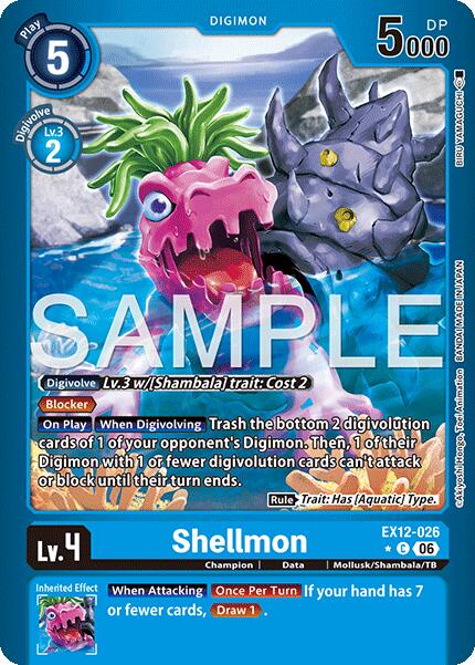 Shellmon [EX12-026] (Limited Foil) [Digital World Shambala] | The Time Vault CA