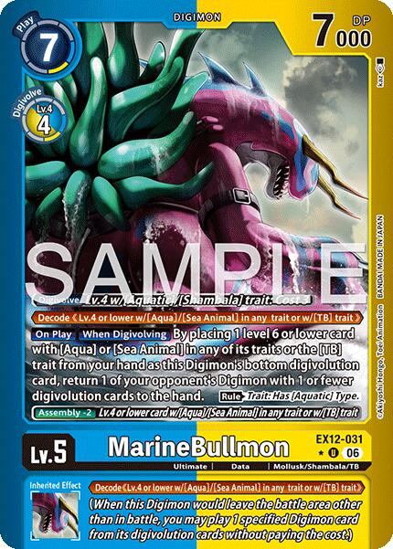 MarineBullmon [EX12-031] (Limited Foil) [Digital World Shambala] | The Time Vault CA