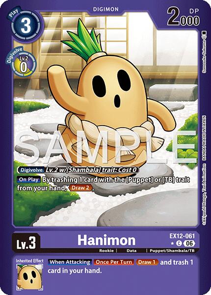 Hanimon [EX12-061] (Limited Foil) [Digital World Shambala] | The Time Vault CA