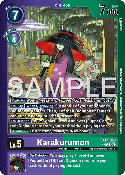 Karakurumon [EX12-063] (Limited Foil) [Digital World Shambala] | The Time Vault CA