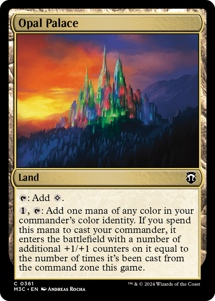Opal Palace (Ripple Foil) [Modern Horizons 3 Commander] | The Time Vault CA