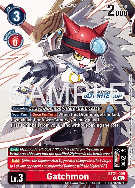 Gatchmon [BT21-009] (Ultimate Cup 26-27 Season 2) [World Convergence] | The Time Vault CA