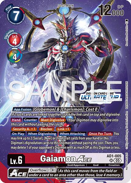 Gaiamon ACE [AD1-005] (Ultimate Cup 26-27 Season 2) [Advanced Booster Digimon Generation] | The Time Vault CA